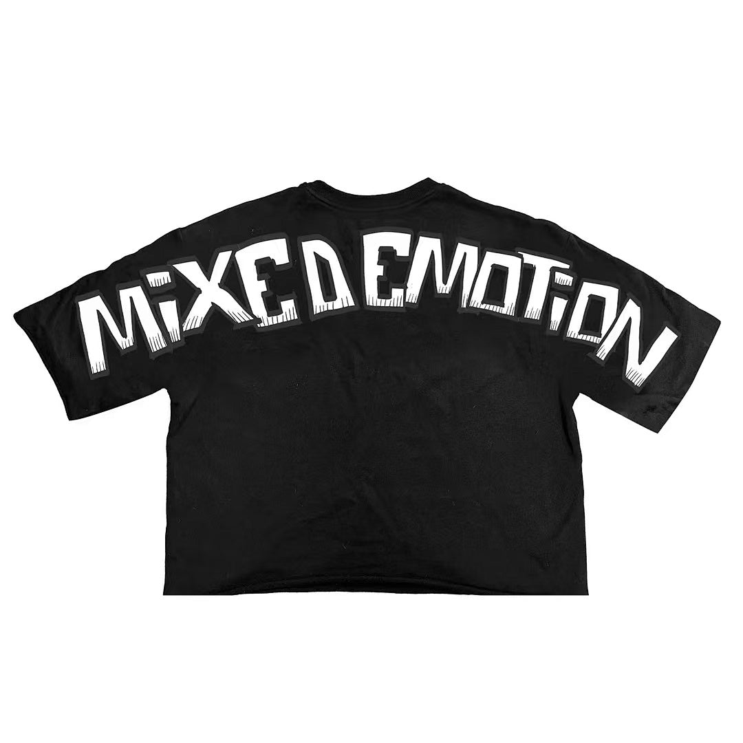 Mixed Emotion Skull Graphic Tee