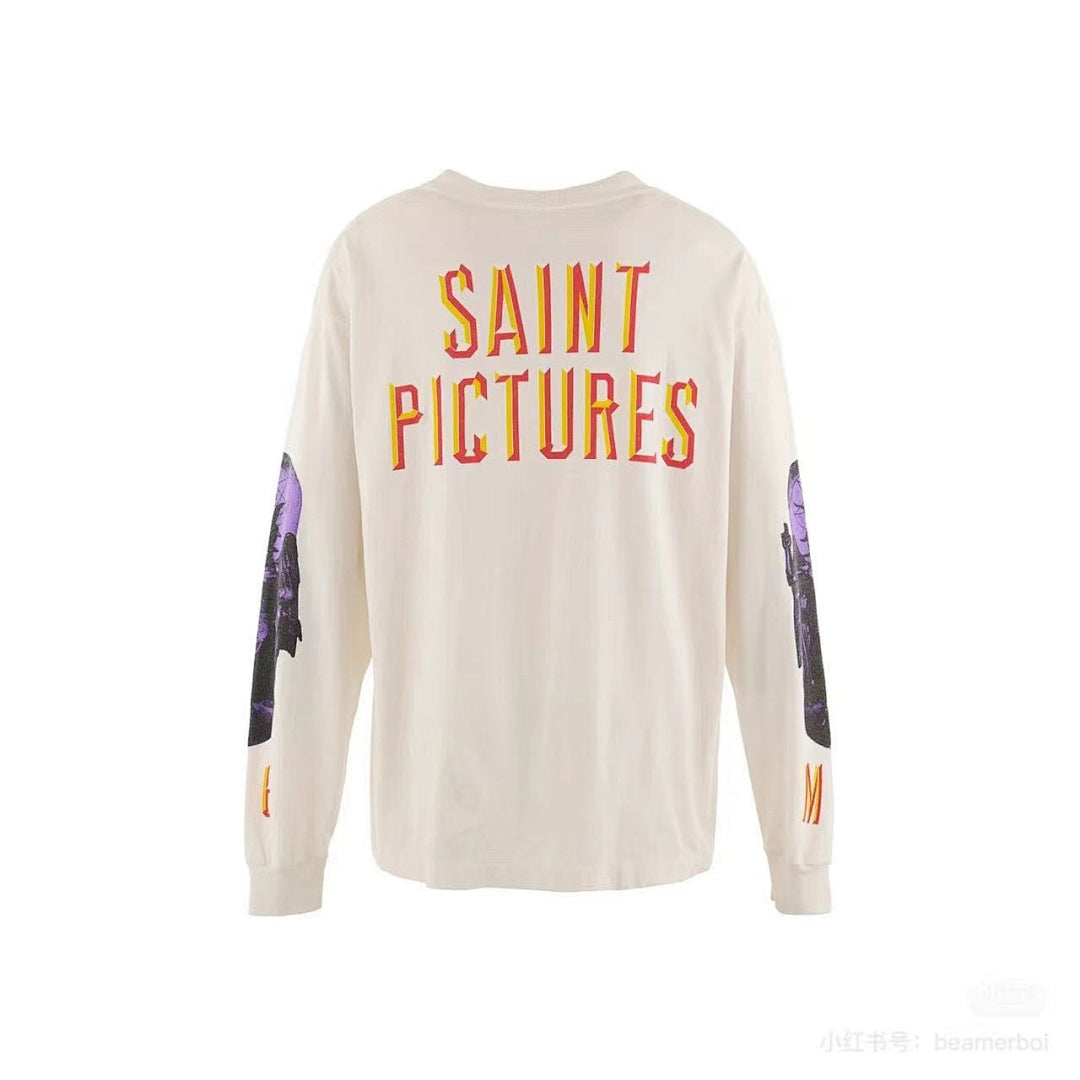Saint Michael Fine Art Graphic & Back Typography Sweatshirt