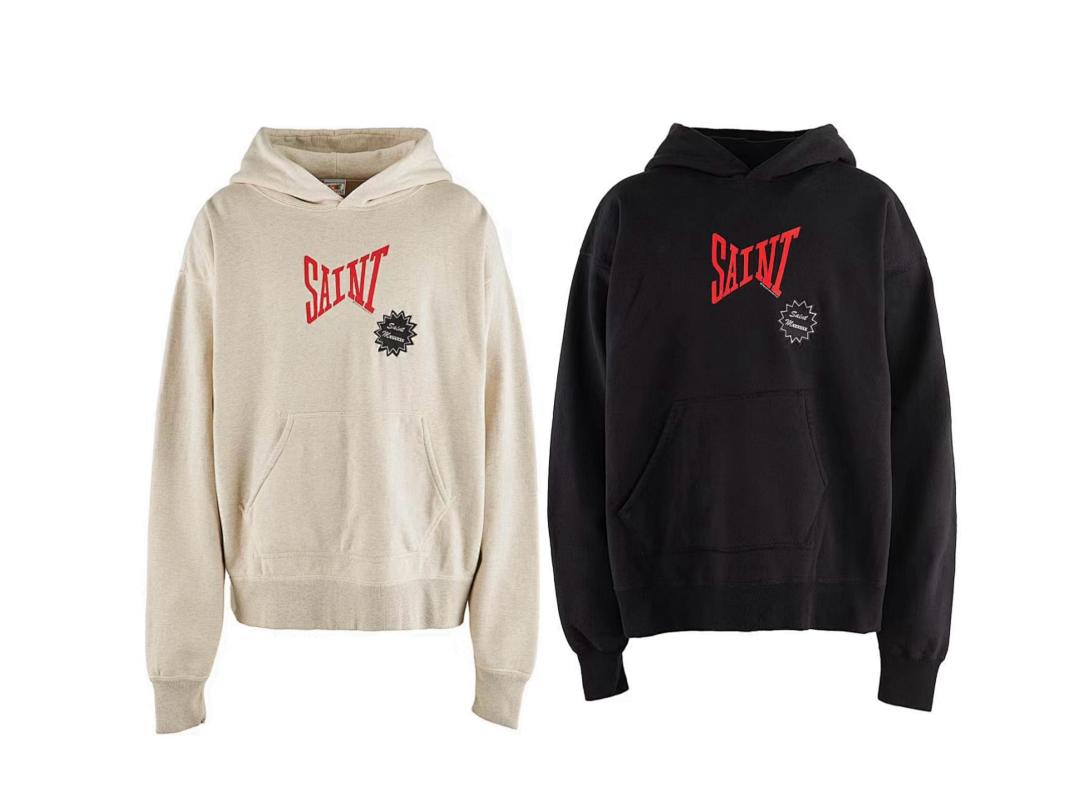 Saint Michael ST905 Dual-Color Pullover Hoodie