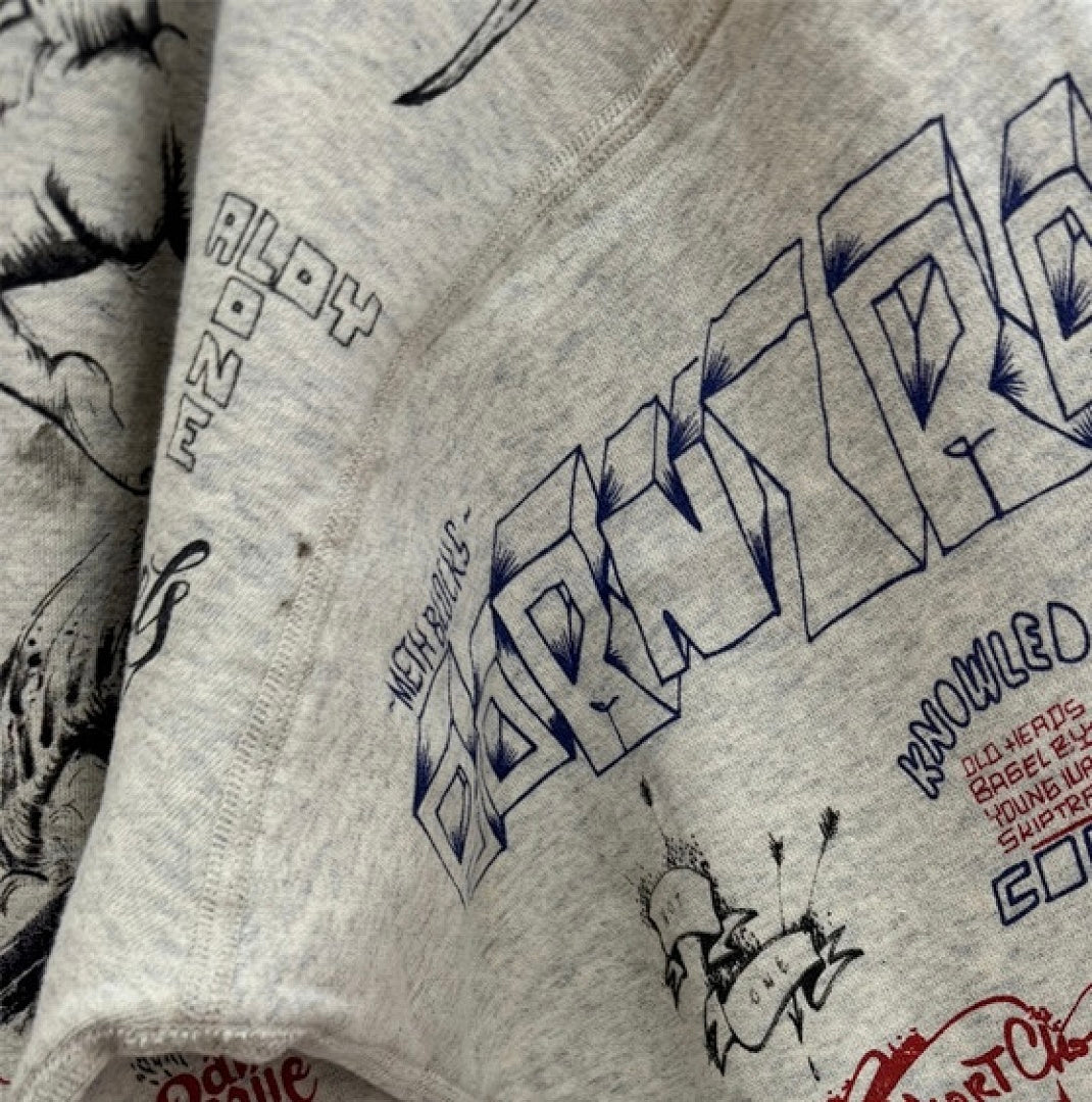 Saint Michael ST914 Graffiti Multi-Print Hoodie