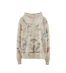 Saint Michael ST914 Graffiti Multi-Print Hoodie