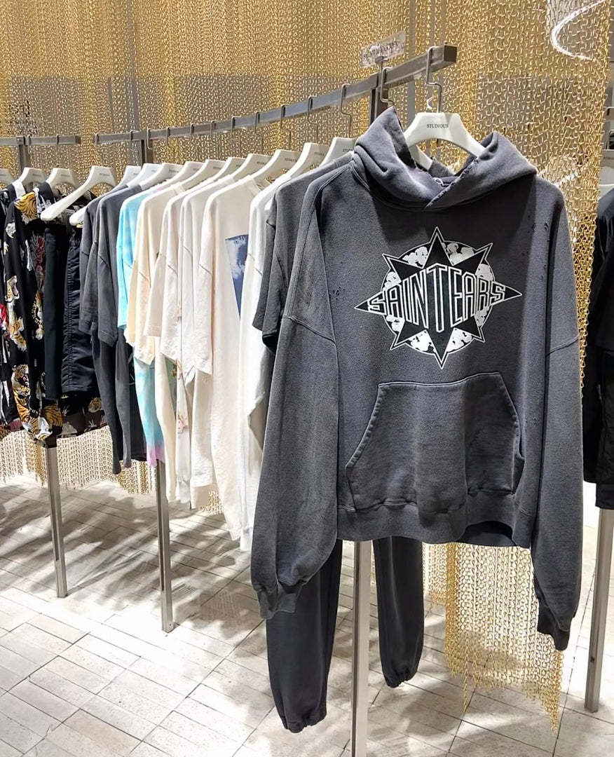 Saint Michael ST915 Gothic Cross Graphic Hoodie