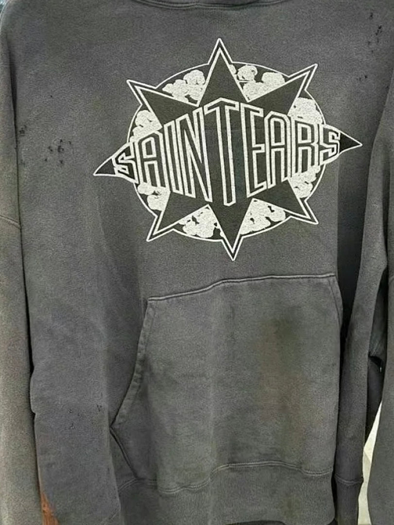 Saint Michael ST915 Gothic Cross Graphic Hoodie