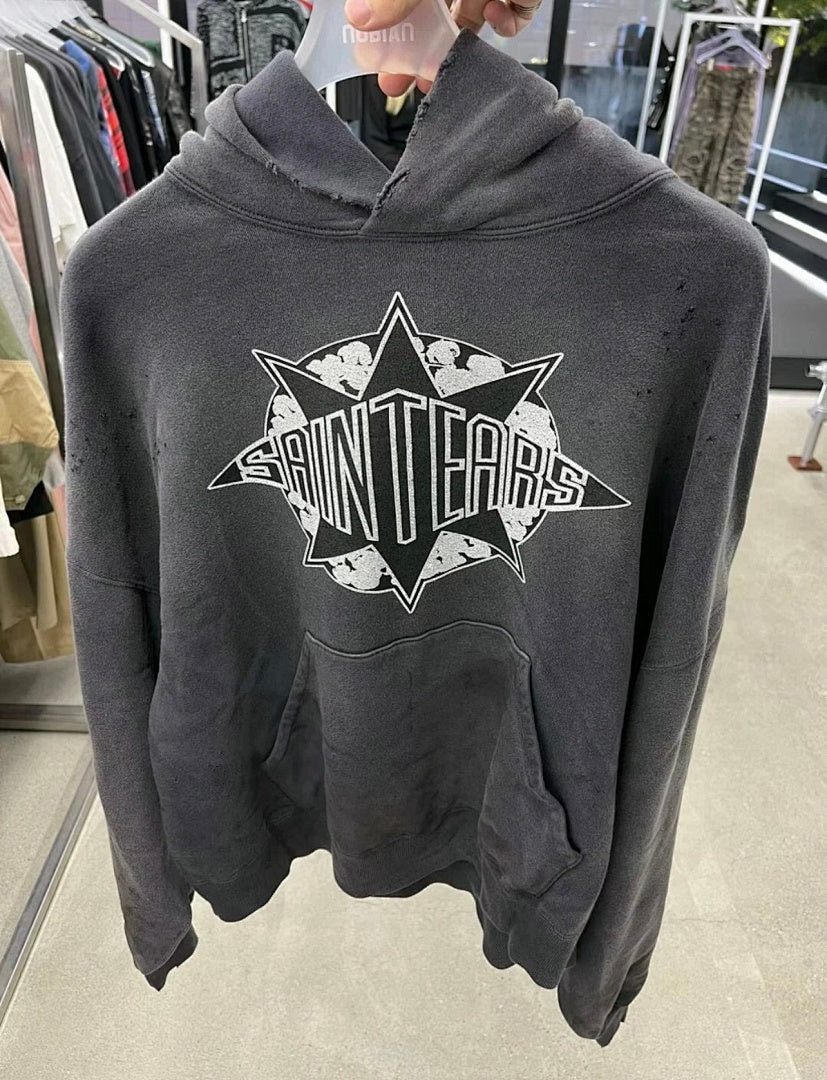 Saint Michael ST915 Gothic Cross Graphic Hoodie
