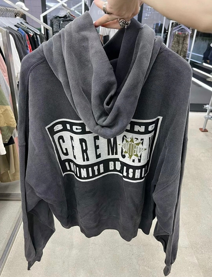 Saint Michael ST915 Gothic Cross Graphic Hoodie