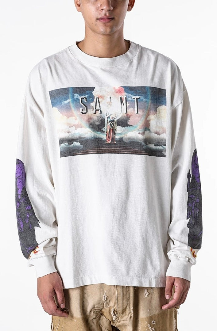 Saint Michael Fine Art Graphic & Back Typography Sweatshirt
