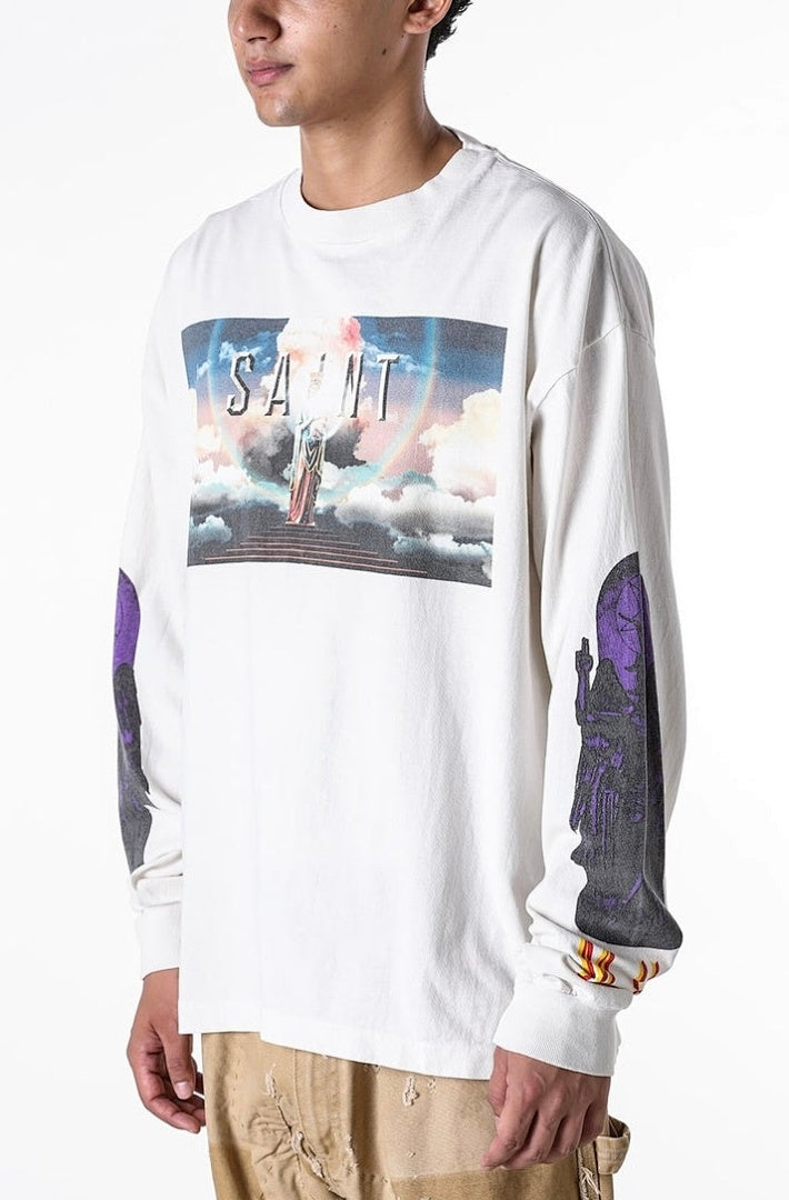 Saint Michael Fine Art Graphic & Back Typography Sweatshirt