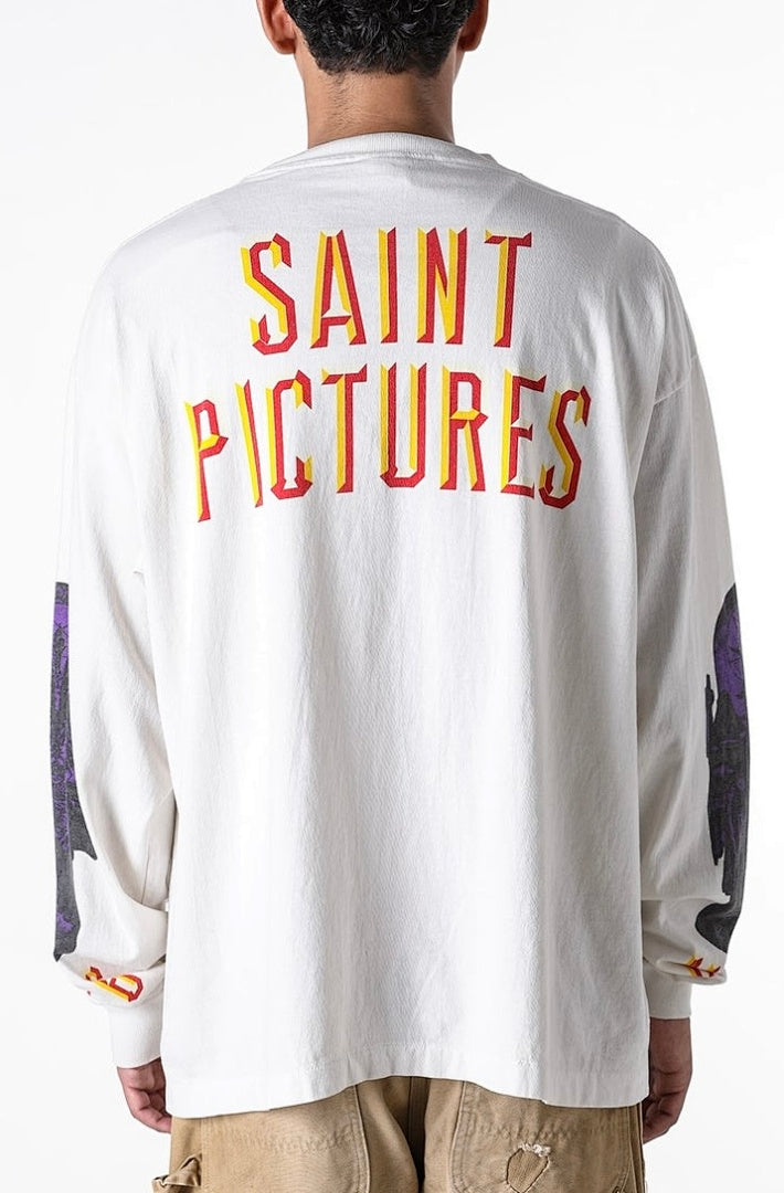 Saint Michael Fine Art Graphic & Back Typography Sweatshirt