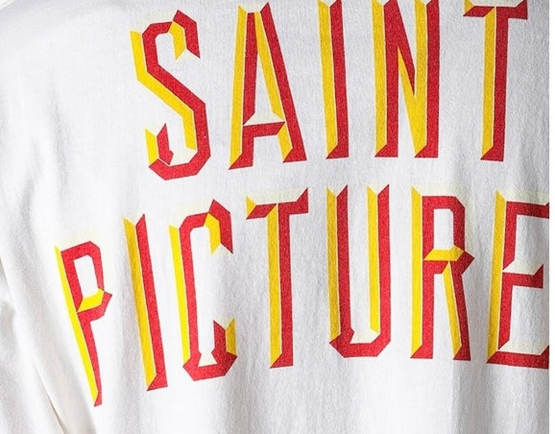 Saint Michael Fine Art Graphic & Back Typography Sweatshirt