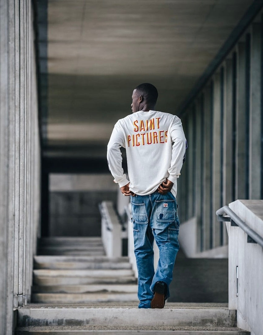 Saint Michael Fine Art Graphic & Back Typography Sweatshirt