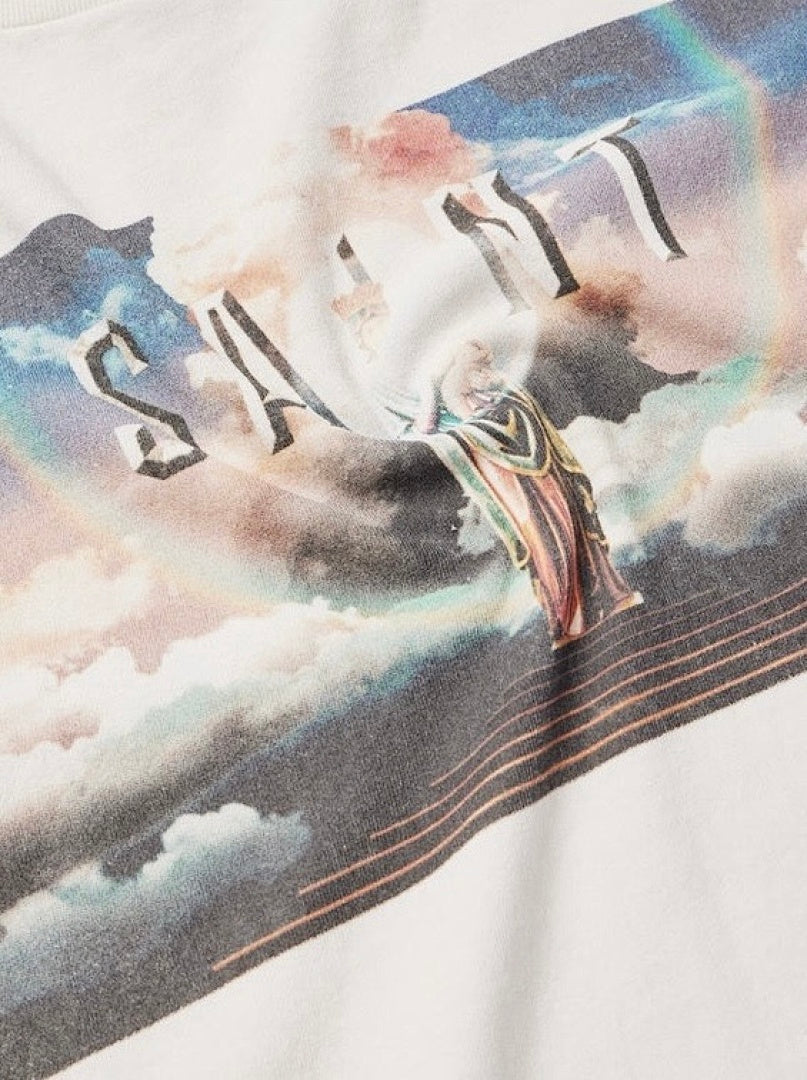 Saint Michael Fine Art Graphic & Back Typography Sweatshirt