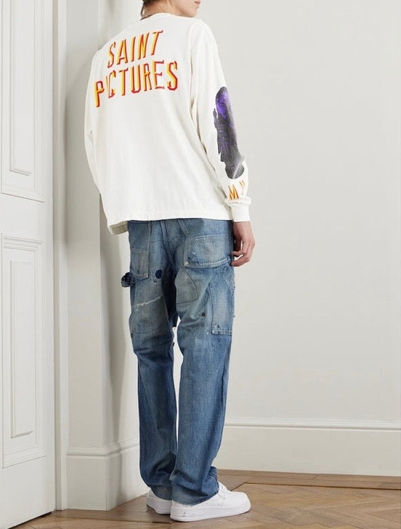 Saint Michael Fine Art Graphic & Back Typography Sweatshirt