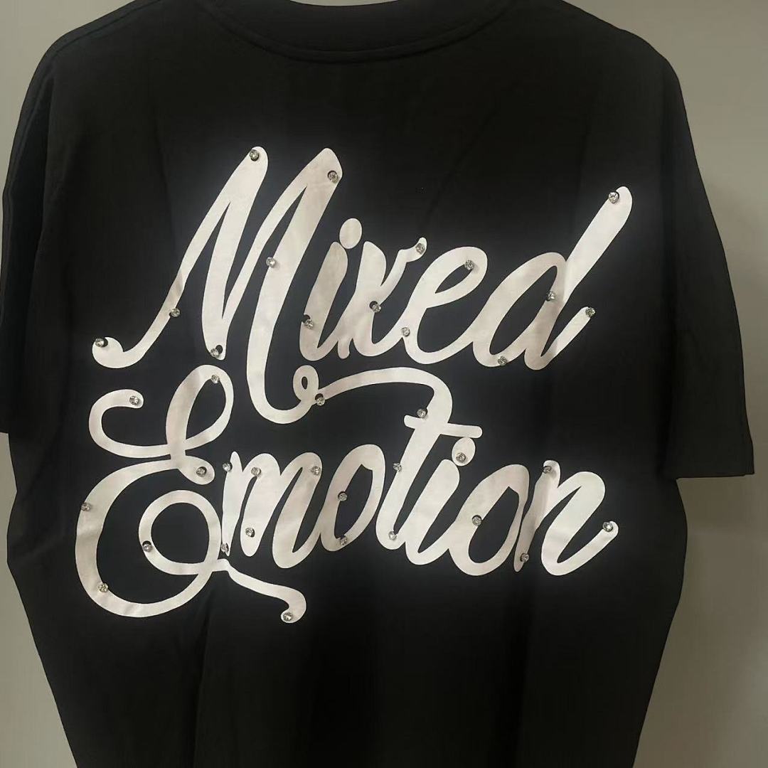 Mixed Emotion Rhinestone Graphic Tee
