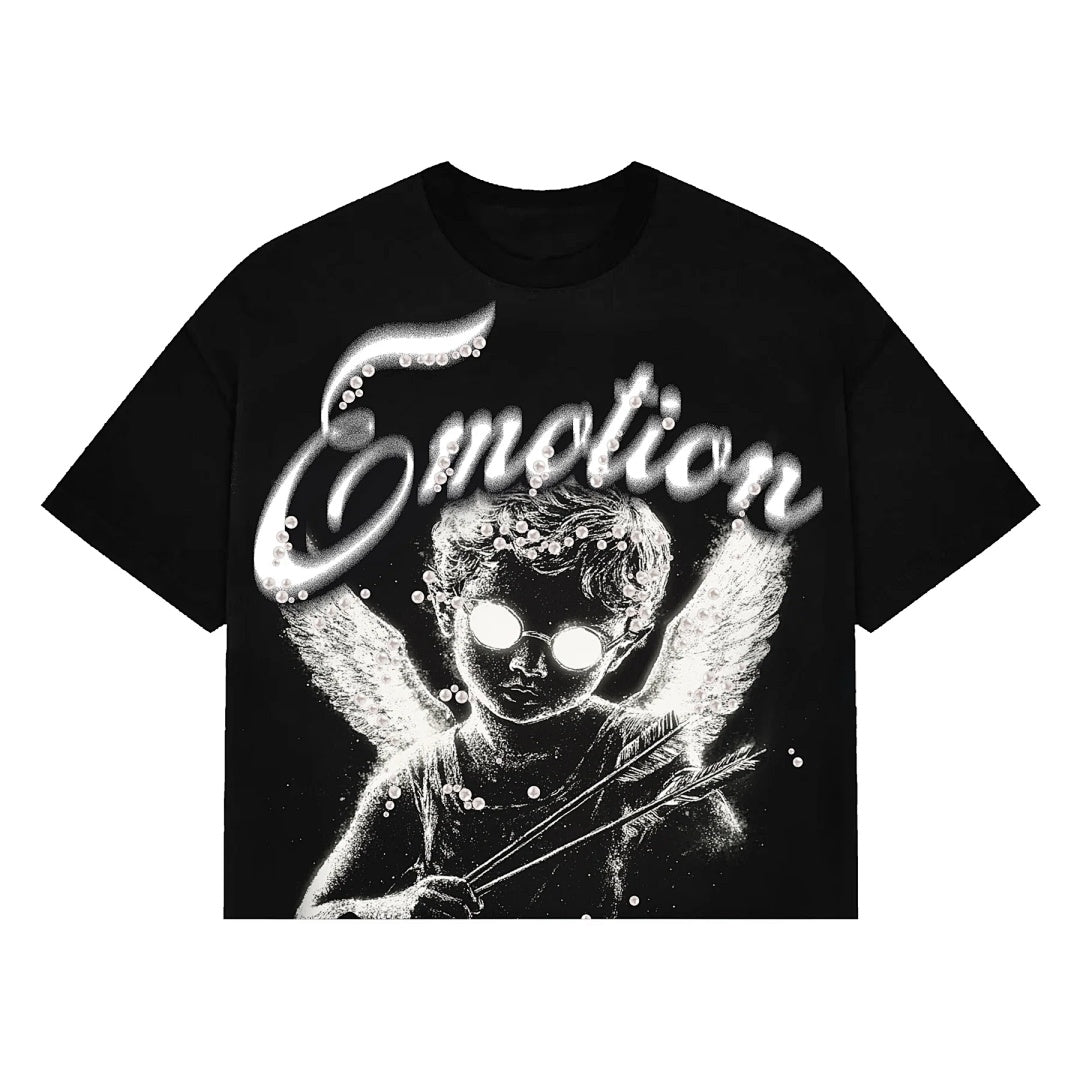 Mixed Emotion Cropped Graphic Tee