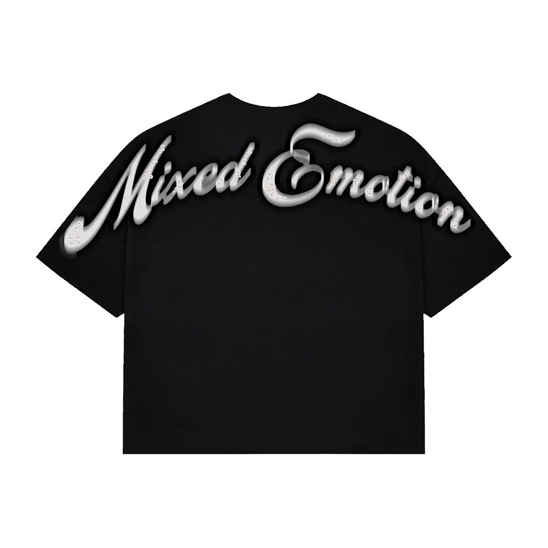 Mixed Emotion Cropped Graphic Tee