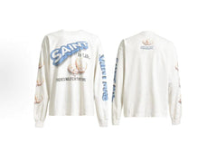 Saint Michael Angel Illustration & Sleeve Script Sweatshirt