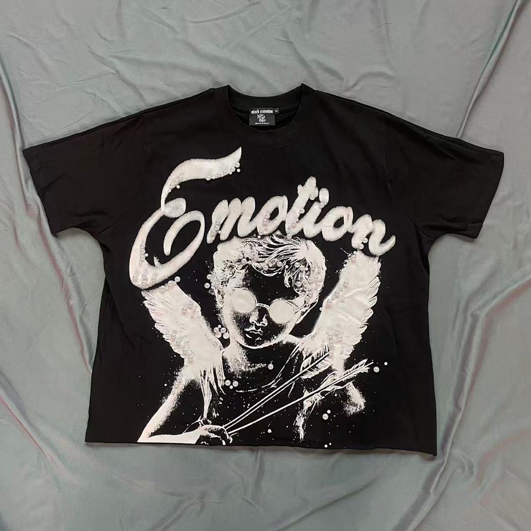 Mixed Emotion Cropped Graphic Tee