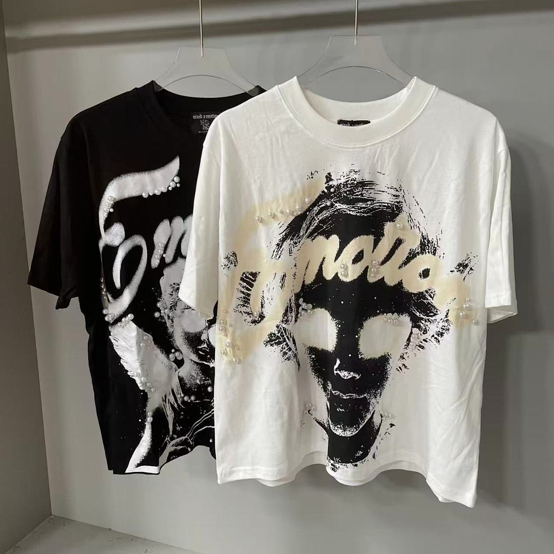 Mixed Emotion Cropped Graphic Tee