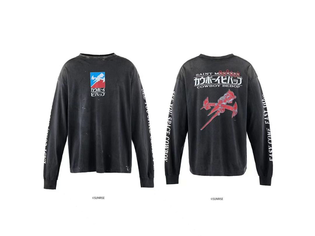 Saint Michael Flying Heart Graphic Vintage Sweatshirt