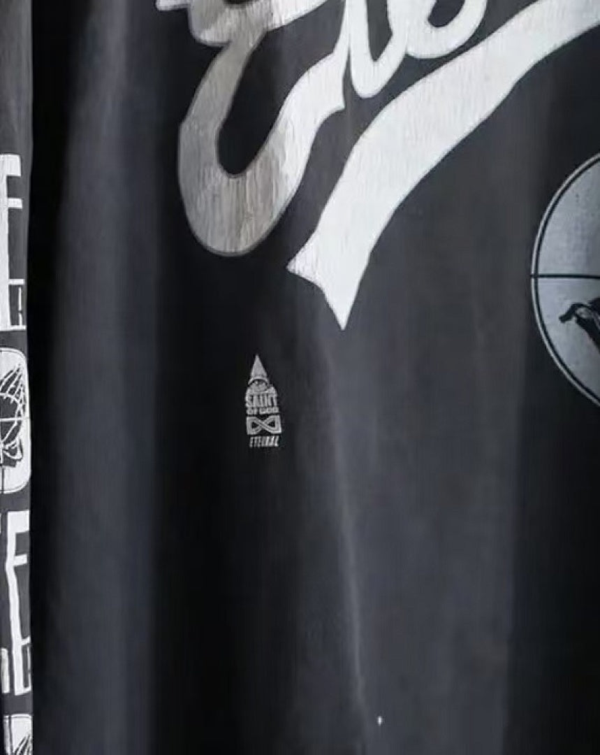 Saint Michael Cursive Script & Back Monogram Sweatshirt