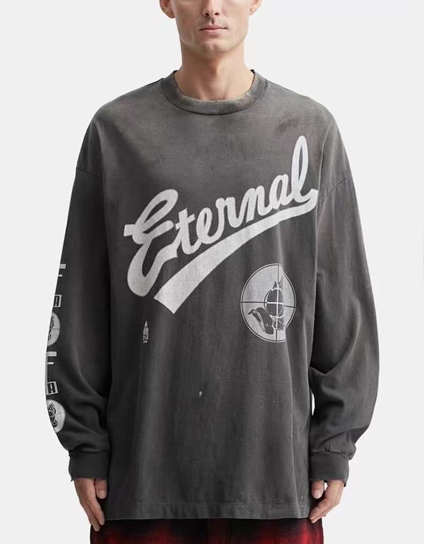 Saint Michael Cursive Script & Back Monogram Sweatshirt