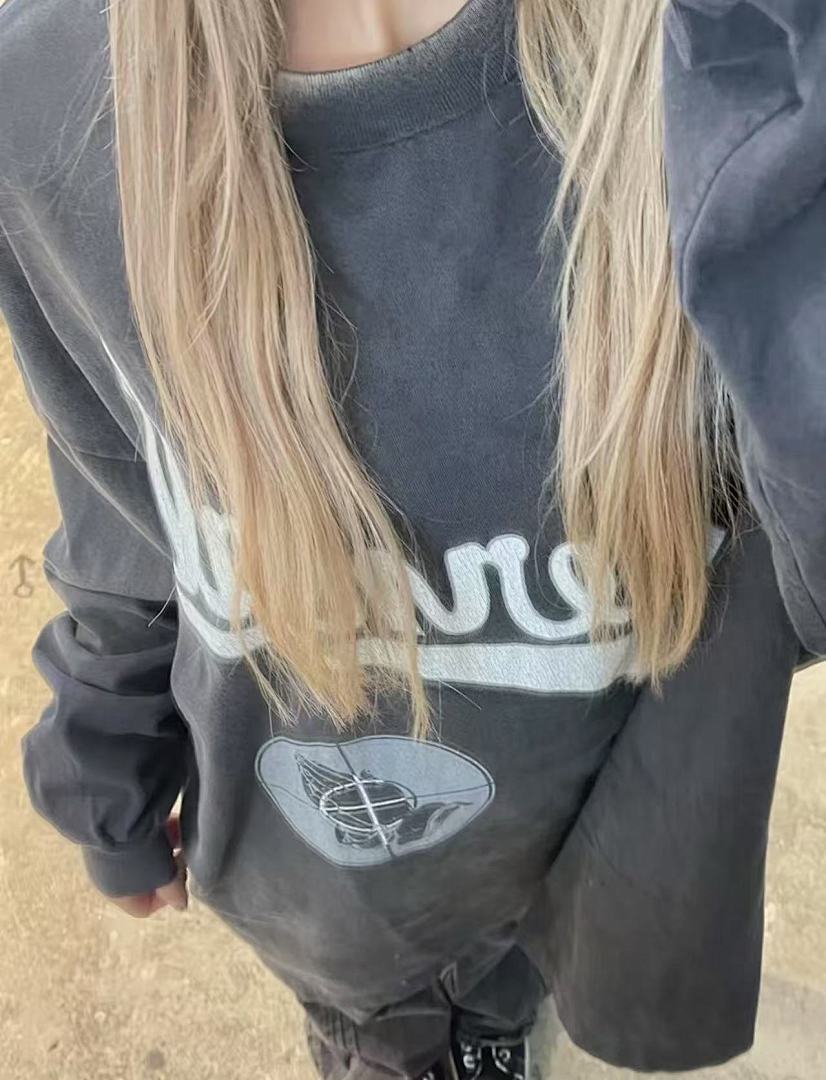 Saint Michael Cursive Script & Back Monogram Sweatshirt
