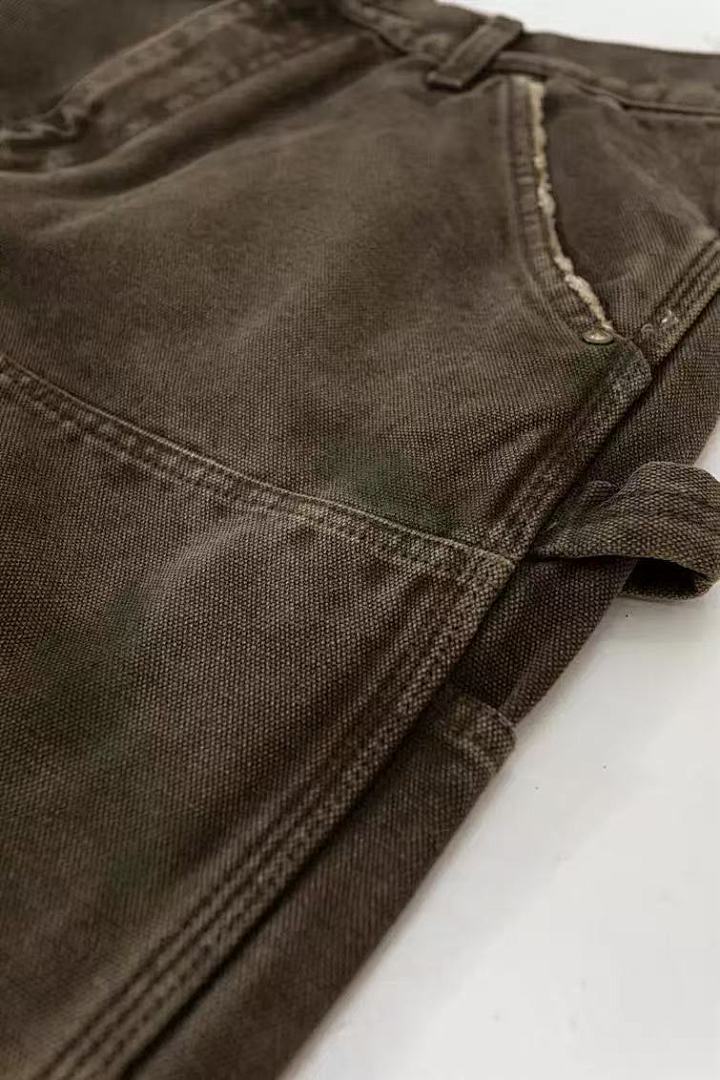 Saint Michael NST018 Distressed Workwear Straight Pants