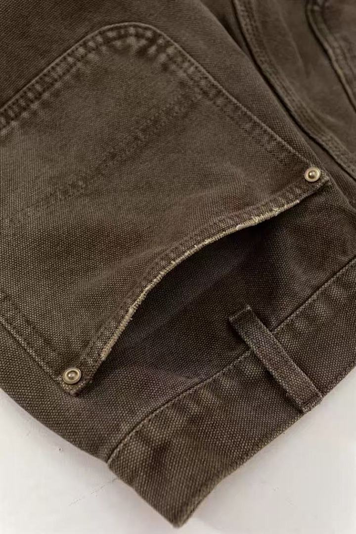 Saint Michael NST018 Distressed Workwear Straight Pants