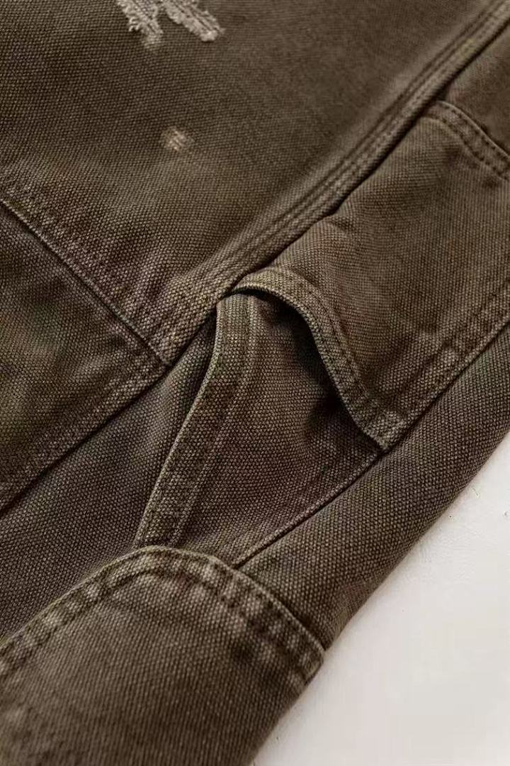 Saint Michael NST018 Distressed Workwear Straight Pants