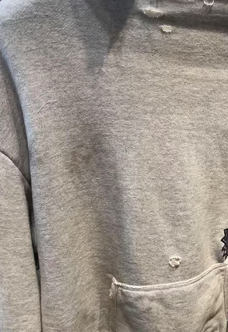 Saint Michael ST920 Distressed Patch Hoodie