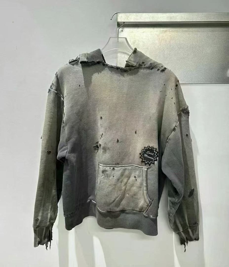 Saint Michael ST920 Distressed Patch Hoodie