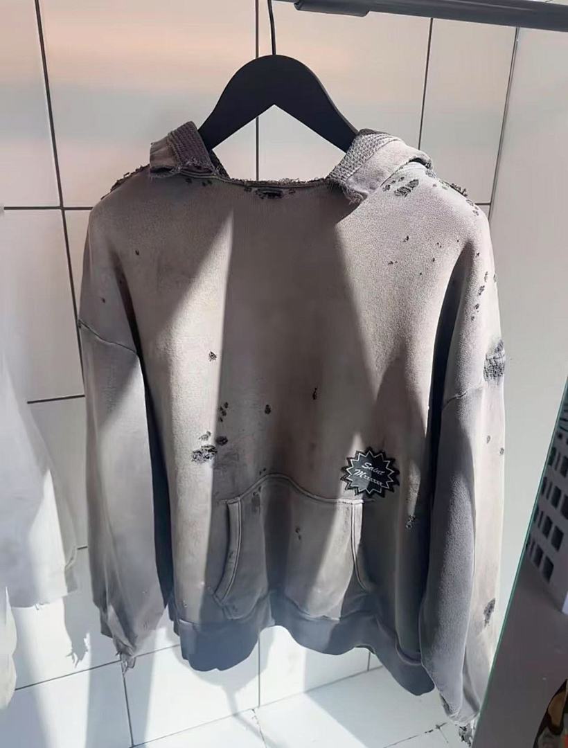Saint Michael ST920 Distressed Patch Hoodie