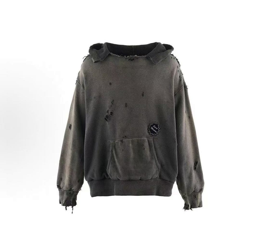 Saint Michael ST920 Distressed Patch Hoodie
