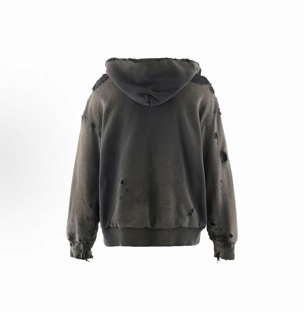 Saint Michael ST920 Distressed Patch Hoodie