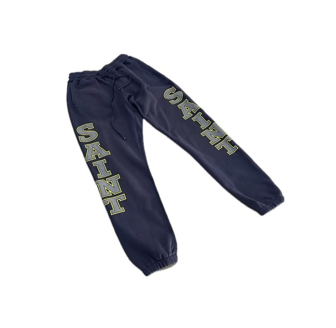 Saint Michael KST1033 Dual Leg Block Letter Sweatpants