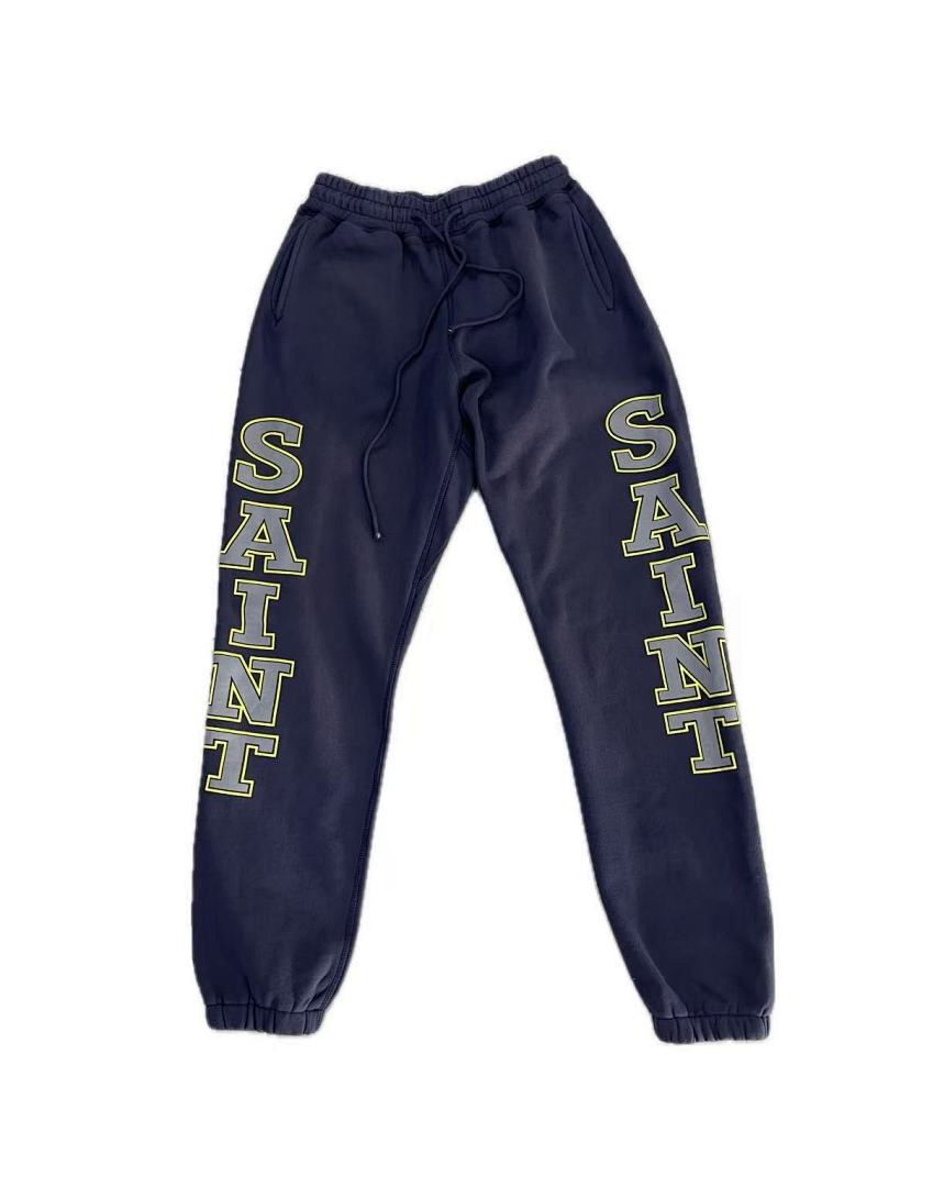 Saint Michael KST1033 Dual Leg Block Letter Sweatpants
