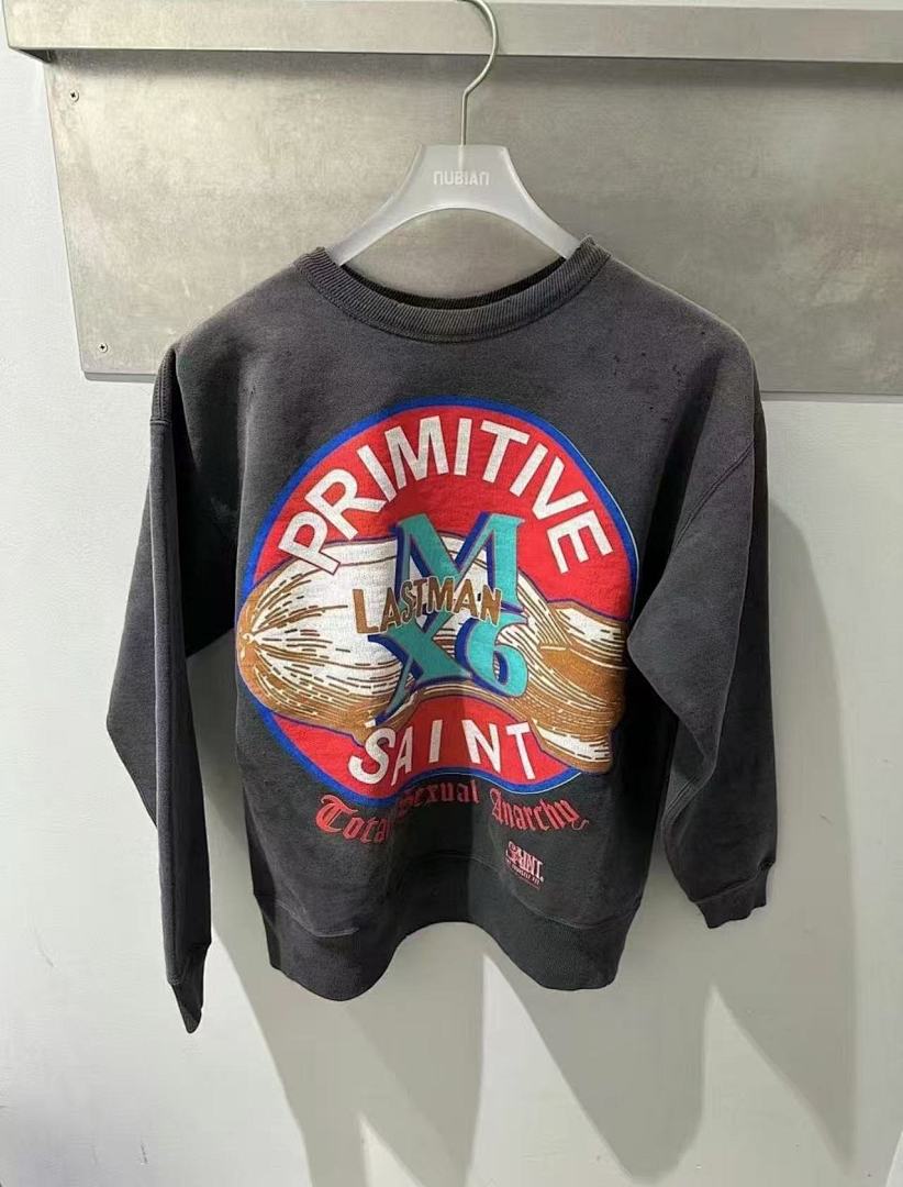 Saint Michael ST1020 Circular Emblem Graphic Sweatshirt