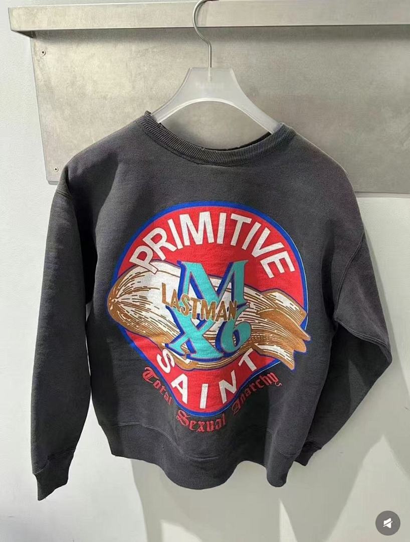 Saint Michael ST1020 Circular Emblem Graphic Sweatshirt