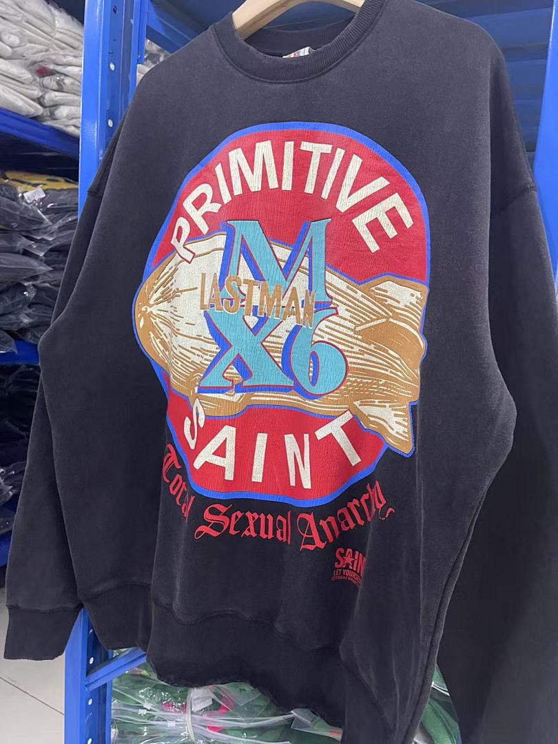 Saint Michael ST1020 Circular Emblem Graphic Sweatshirt