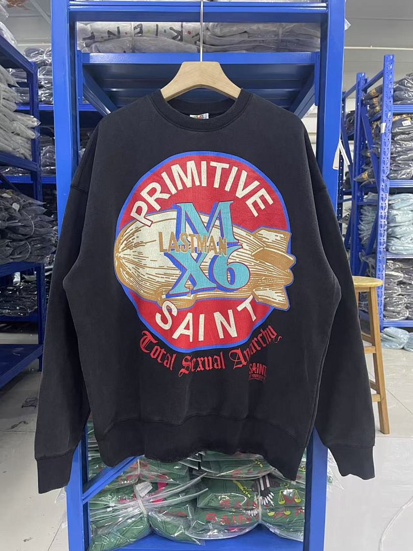 Saint Michael ST1020 Circular Emblem Graphic Sweatshirt