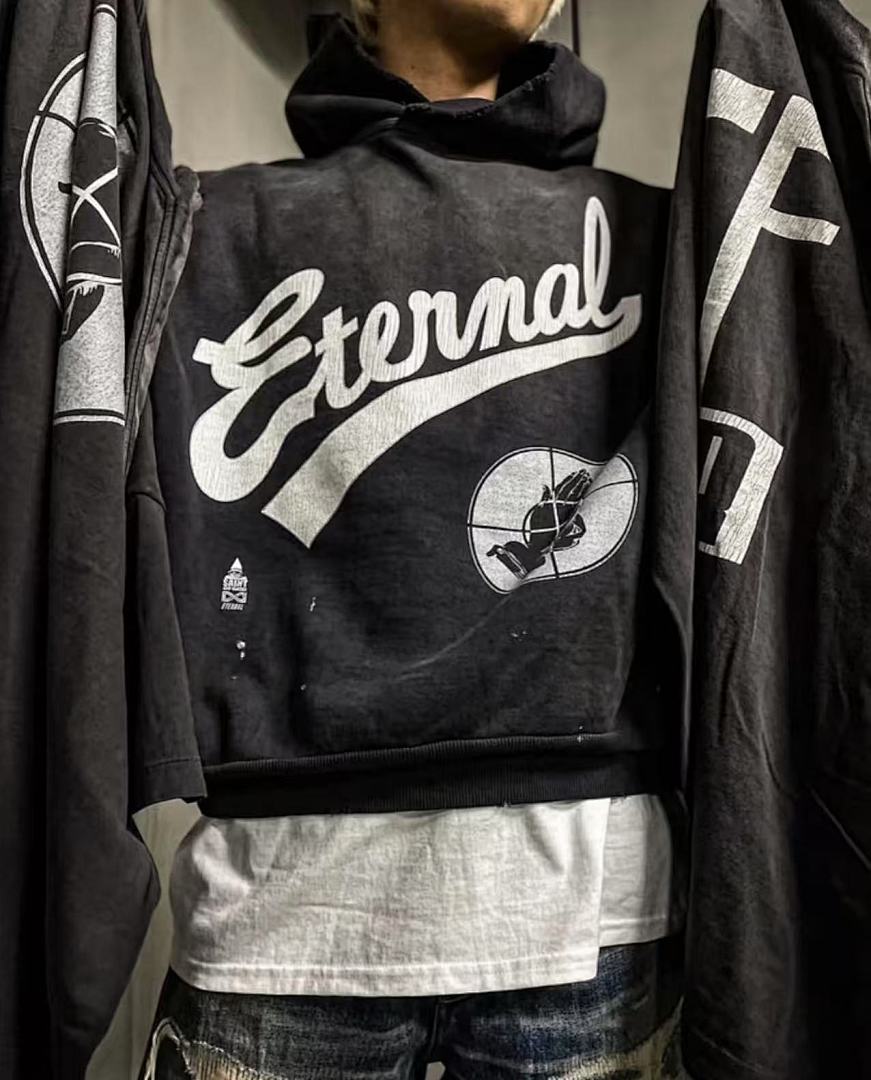 Saint Michael ST1026 Script Logo Hoodie