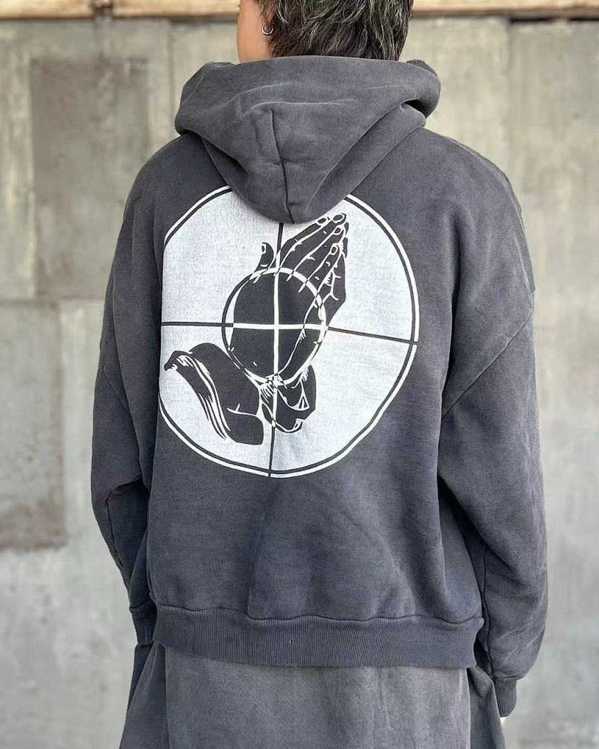 Saint Michael ST1026 Script Logo Hoodie