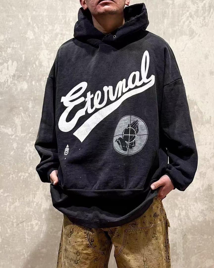 Saint Michael ST1026 Script Logo Hoodie