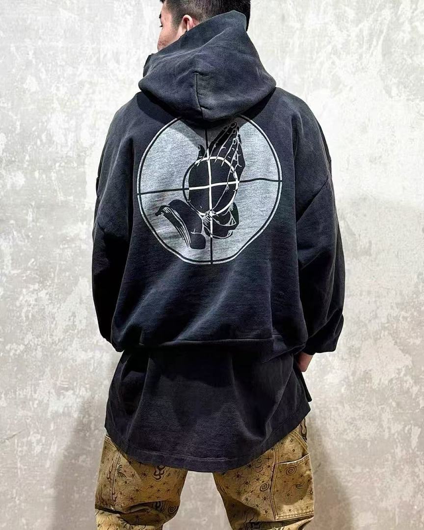 Saint Michael ST1026 Script Logo Hoodie
