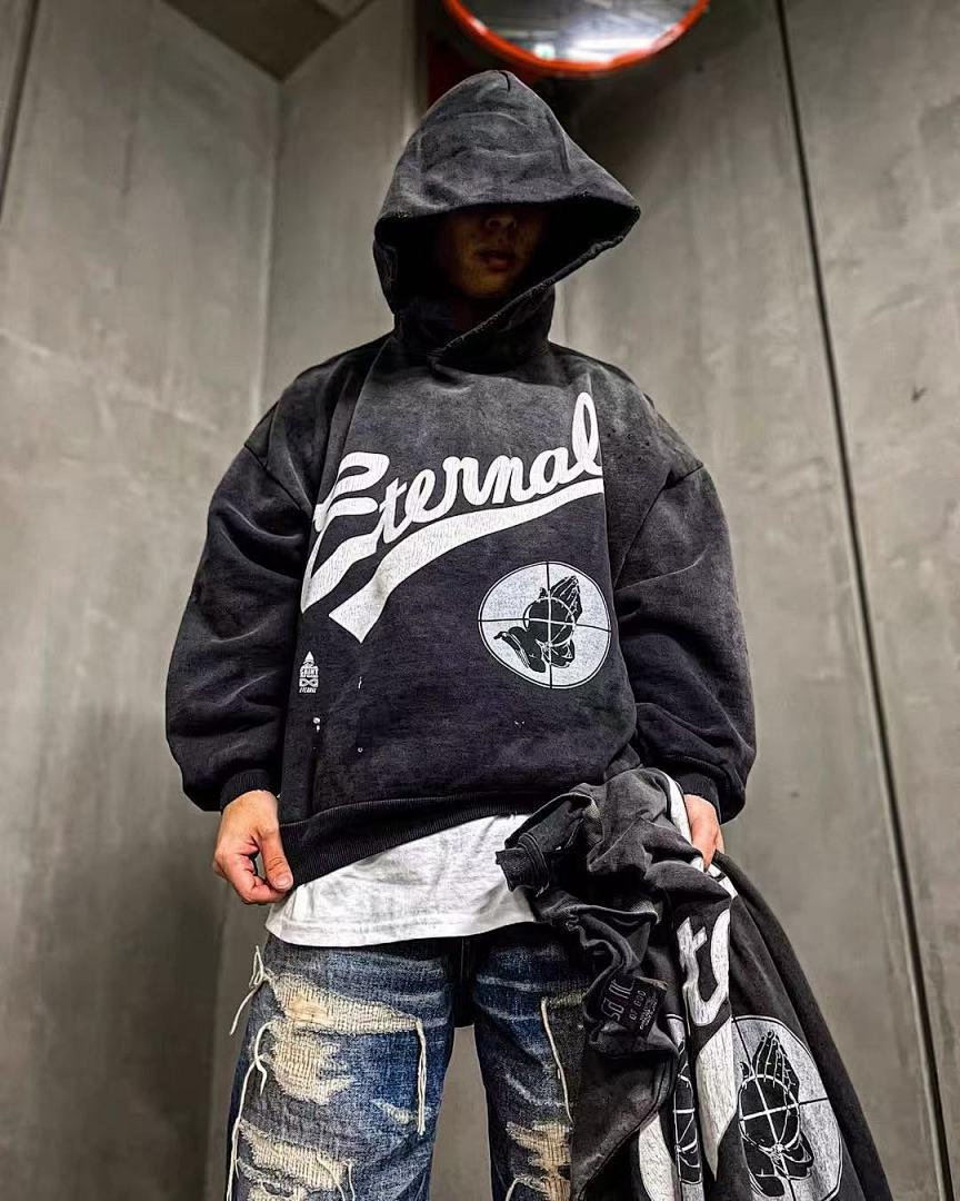 Saint Michael ST1026 Script Logo Hoodie