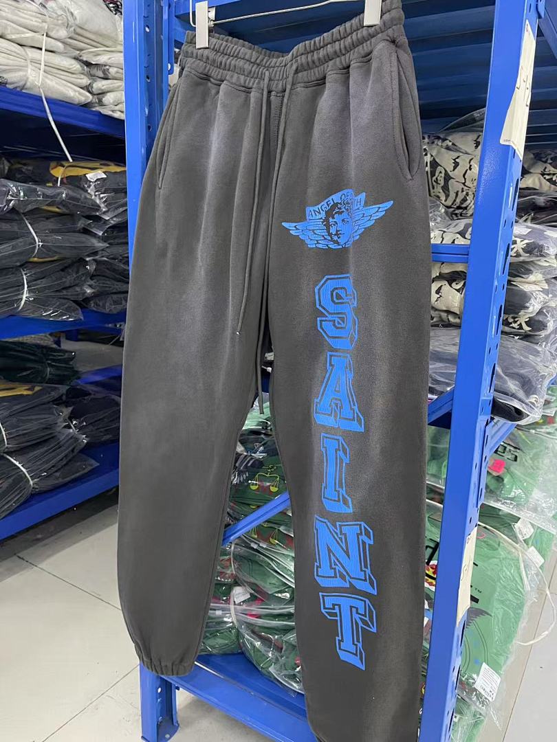 Saint Michael KST1037 Angel Wing Vertical Logo Sweatpants