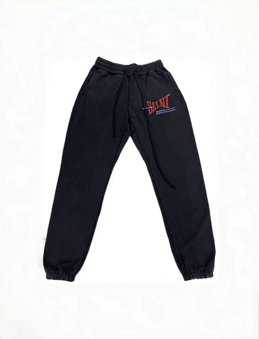 Saint Michael KST1022 Thigh Script Logo Sweatpants