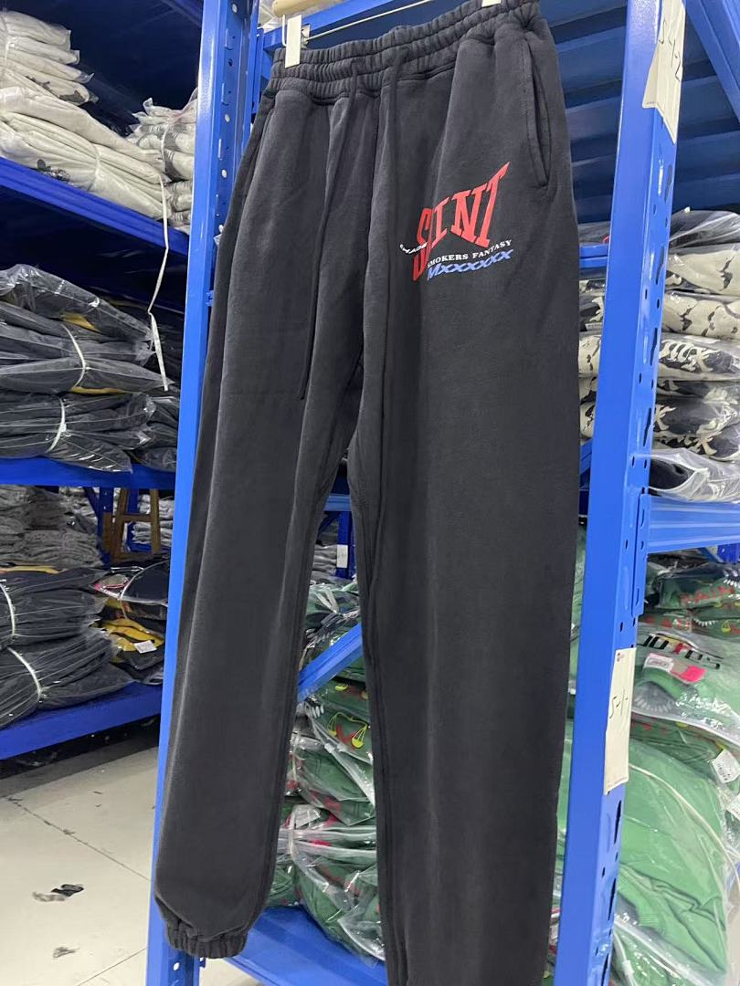 Saint Michael KST1022 Thigh Script Logo Sweatpants