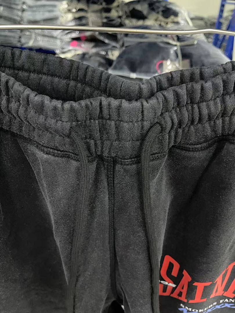 Saint Michael KST1022 Thigh Script Logo Sweatpants
