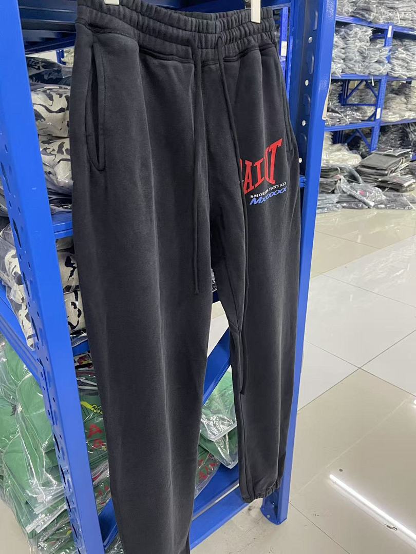 Saint Michael KST1022 Thigh Script Logo Sweatpants